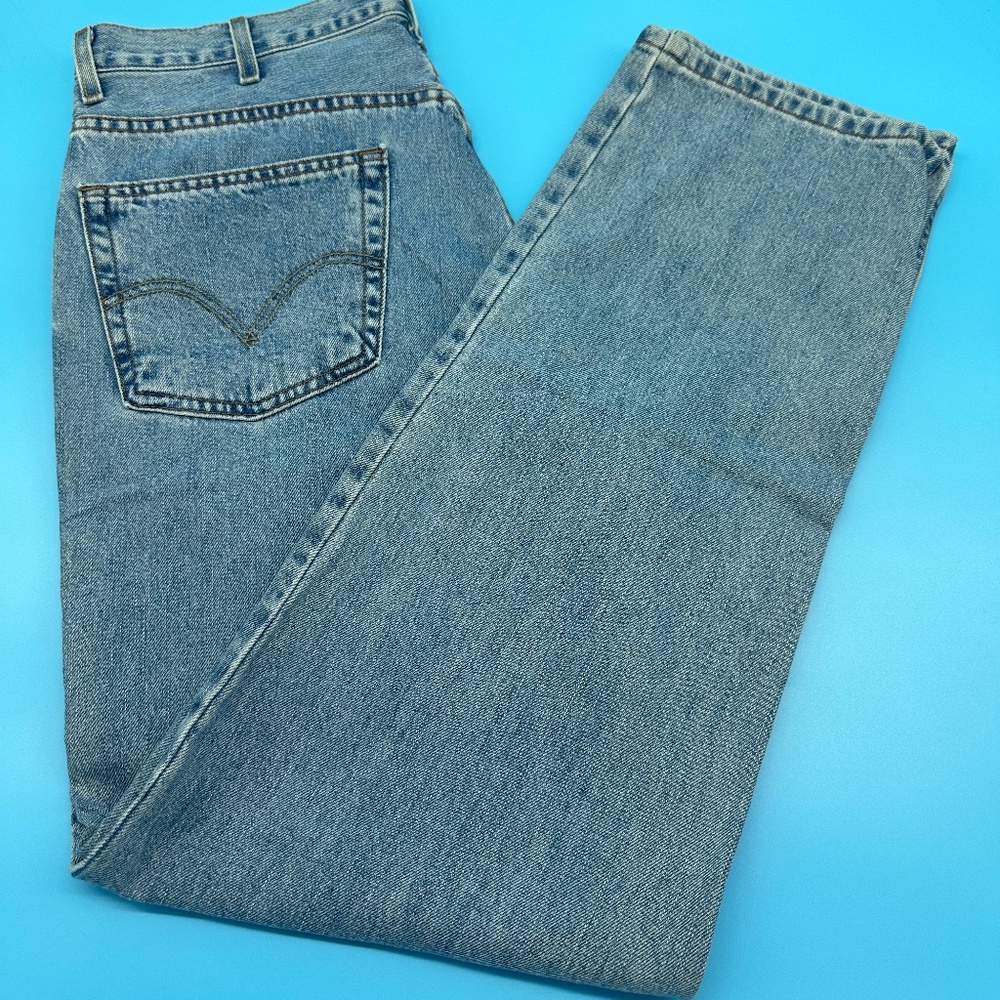 Levi's Relaxed Fit 550 Denim Jeans Sits At Waist Tapered Leg Men's 38x34 - Picture 2 of 10